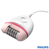 Depilador Philips Satinelle Essential para uso Seco com 02 Velocidades Branco e Rosa + 01 Acessório - BRE235/00